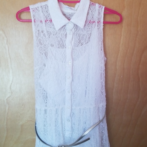 Calvin klien white dress 10 - Picture 2 of 3